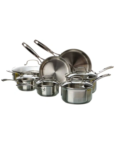 Cuisinart Brushed Stainless Steel 14pc Cookware Set In Metallic