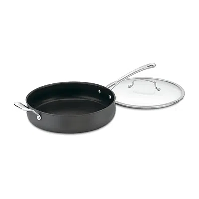 Cuisinart Contour Hard Anodized 5-qt. Saute Pan With Helper Handle In Black