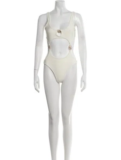 Pre-owned Cult Gaia Bikini W/ Tags In White