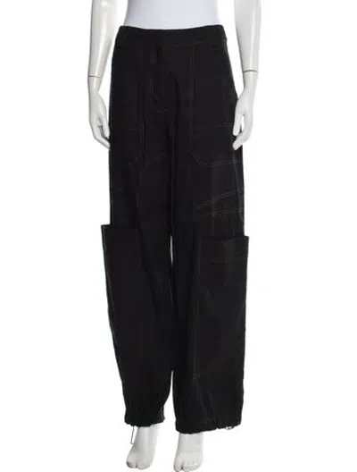 Pre-owned Cult Gaia Wide Leg Pants In Black