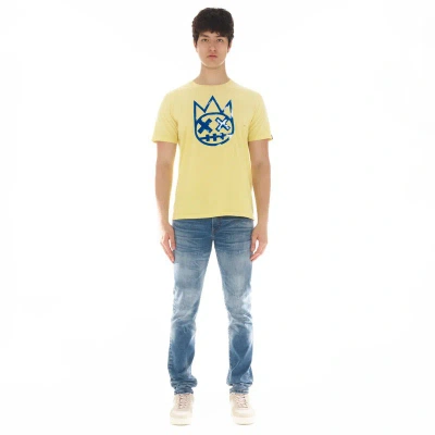 Cult Of Individuality Shimuchan Logo Short Sleeve Crew Neck Tee In Vintage Yellow
