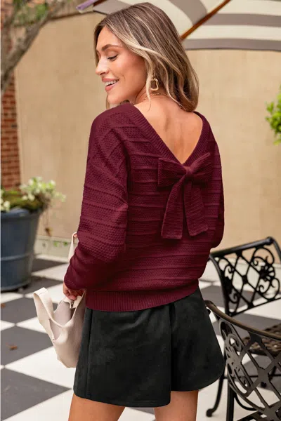 Cupshe Love Interest Red Sweater In Brown