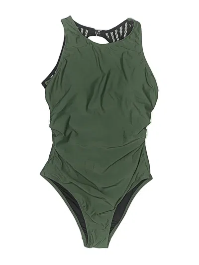 Pre-owned Cupshe One Piece Swimsuit In Green