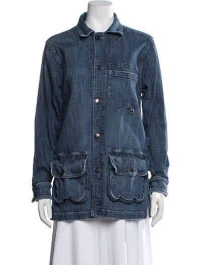 Pre-owned Current Elliott Denim Jacket In Blue