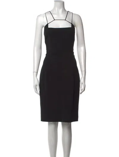 Pre-owned Cushnie Nylon Knee-length Dress In Black