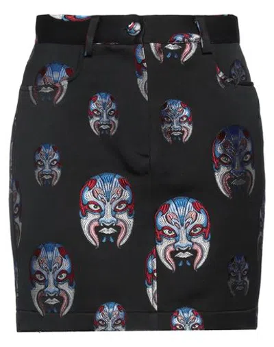 Custo Barcelona Woman Mini Skirt Black Size 6 Acetate, Polyester, Cotton