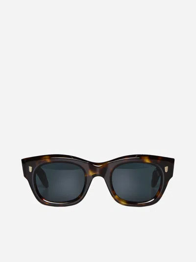Cutler And Gross Cat Eye Sunglasses In Brown