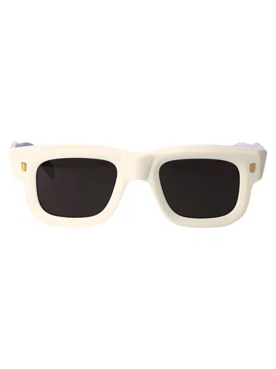 Cutler And Gross Ivory Acetate Sunglasses