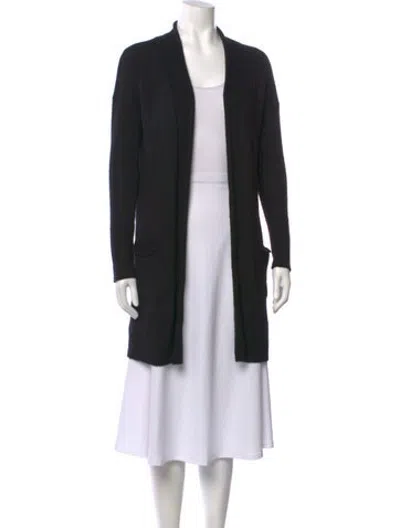 Pre-owned Cuyana Cashmere Open Front Sweater In Black
