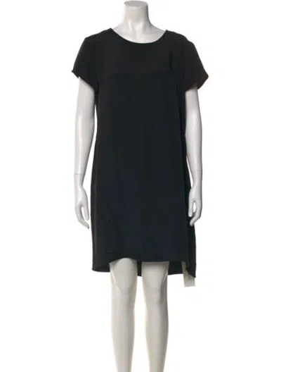 Pre-owned Cuyana Silk Mini Dress In Black