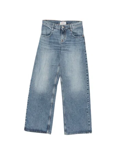Cycle Navy Blue Cotton Jeans