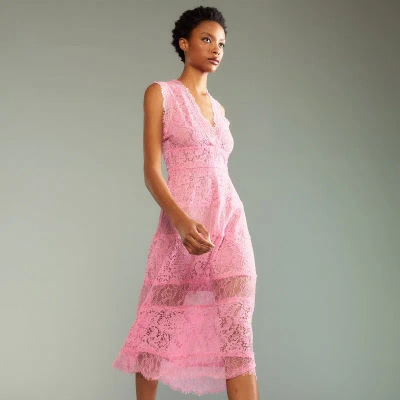 Cynthia Rowley Audrey Lace Dress In Pink
