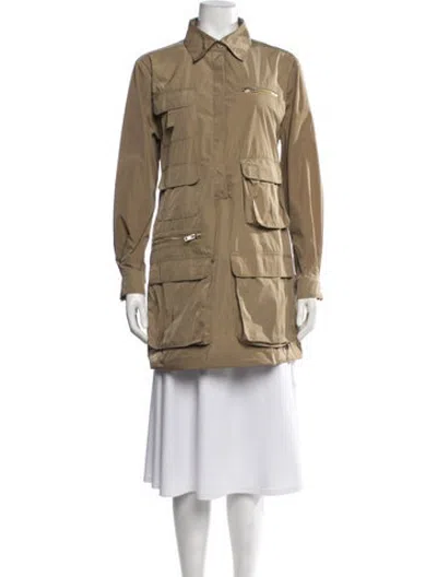 Pre-owned Cynthia Rowley Nylon Coat In Neutrals