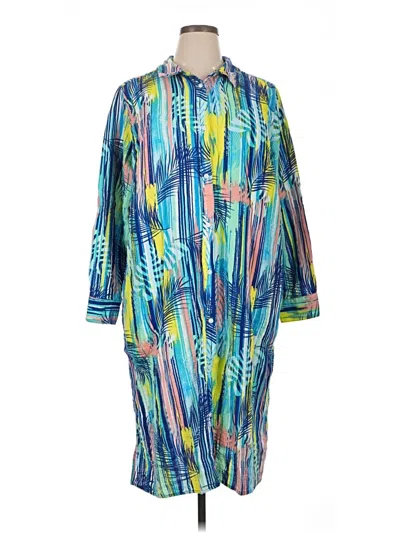 Pre-owned D&co. Casual Dress In Blue