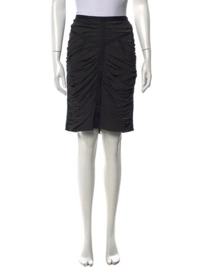 Pre-owned D&g Knee-length Skirt In Grey