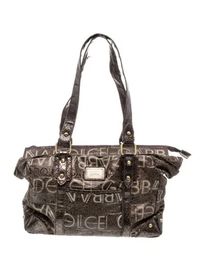 Pre-owned D&g Leather Shoulder Bag In Brown