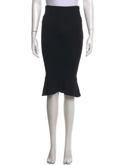 Pre-owned D&g Midi Length Skirt In Black