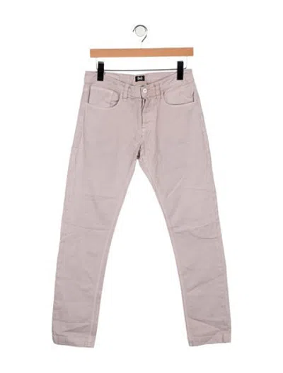 Pre-owned D&g Mid-rise Straight Leg Jeans In Purple