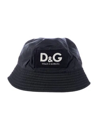 Pre-owned D&g Nylon Bucket Hat In Black
