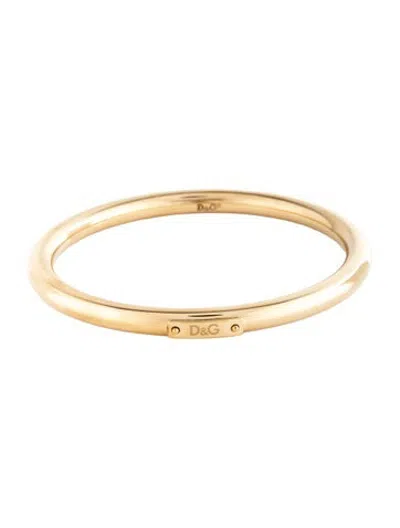 Pre-owned D&g Plaque Bangle Bracelet, 8.25" In Multicolor