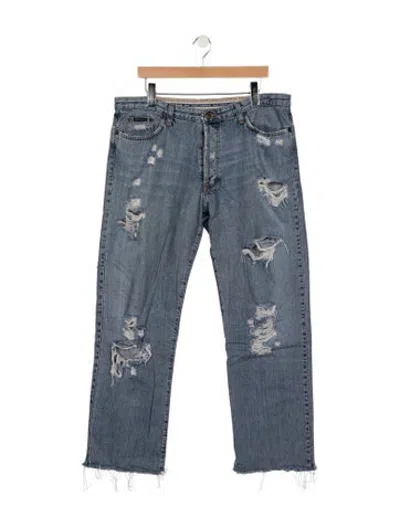Pre-owned D&g Straight-leg Jeans In Blue