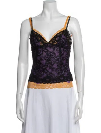 Pre-owned D&g Vintage 1990's Top In Purple