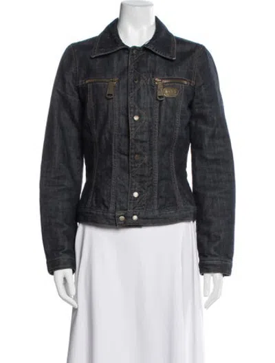Pre-owned D&g Vintage 2000's Denim Jacket In Blue