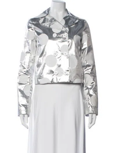 Pre-owned D&g Vintage Late 2000's - Early 2010's Jacket In Silver