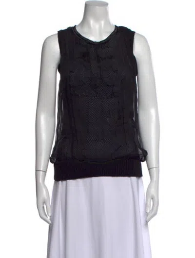 Pre-owned D&g Vintage Late 2000's - Early 2010's Top In Black