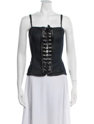 Pre-owned D&g Vintage Late 2000's - Early 2010's Top In Blue