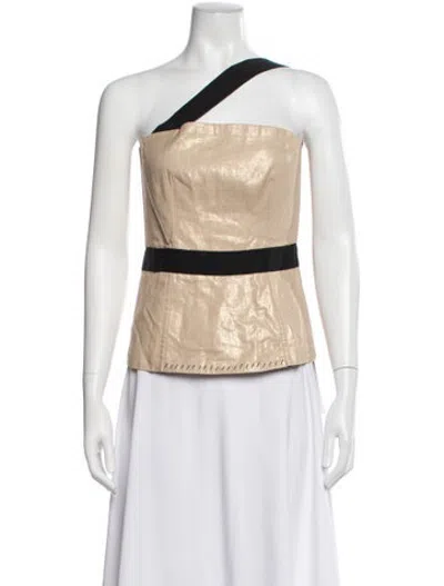 Pre-owned D&g Vintage Late 2000's - Early 2010's Top In Metallic/neutrals