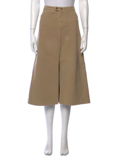 Pre-owned D&g Vintage Midi Length Skirt In Neutrals
