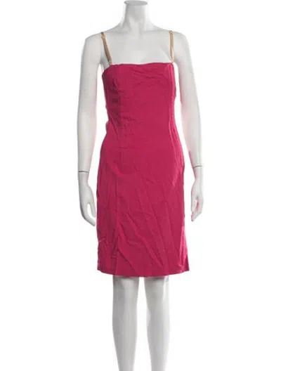 Pre-owned D&g Vintage Mini Dress In Pink