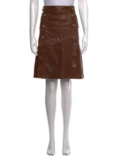 Pre-owned D&g Vintage Mini Skirt In Brown
