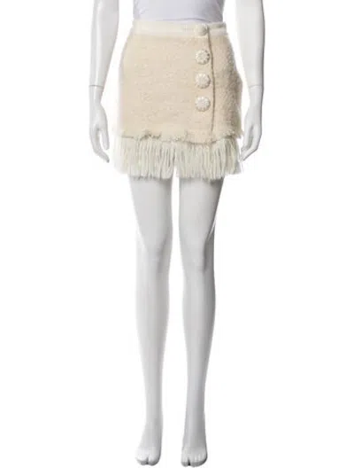 Pre-owned D&g Vintage Mini Skirt In Neutrals
