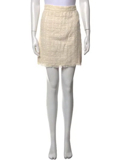 Pre-owned D&g Vintage Mini Skirt In Neutrals