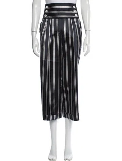 Pre-owned D&g Vintage Straight Leg Pants In Blue/white