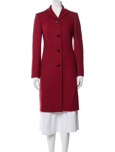 Pre-owned D&g Vintage Wool Coat In Red