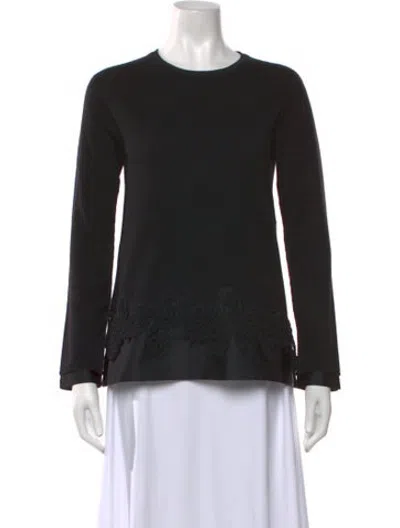 Pre-owned D Exterior Cashmere Lace Pattern Sweater In Black