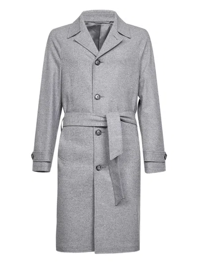 D4.0 Buttoned Coat In Gray