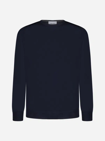 D4.0 Cashmere And Silk Sweater In Blue