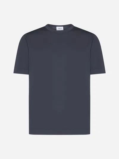 D4.0 Cotton T-shirt In Blue,grey