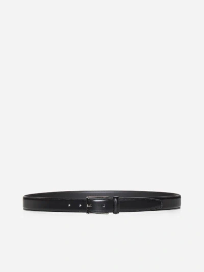 D4.0 Leather Belt In Black