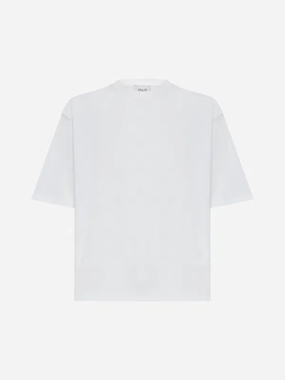 D4.0 Oversized Cotton T-shirt In White