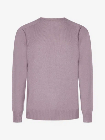 D4.0 Virgin Wool Sweater In Pink