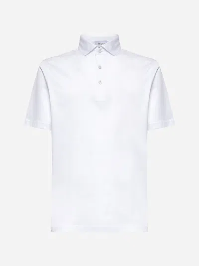 D4.0 White Lisle Jersey Polo Shirt