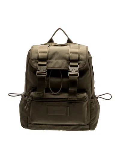 Pre-owned Dagne Dover Canvas Backpack In Green