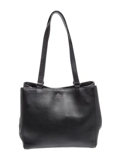 Pre-owned Dagne Dover Leather Tote In Black