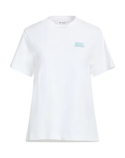 Daily Paper Woman T-shirt White Size L Cotton