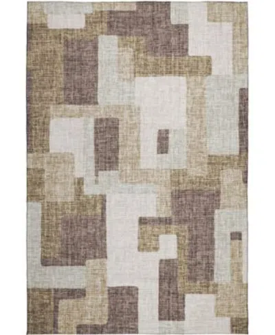 Dalyn Portico Washable Po3 Area Rug Collection In Brown